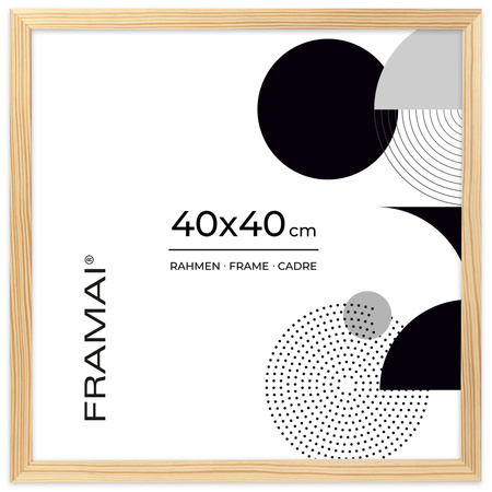 Ramka z drewna surowego RAW 40x40 cm
