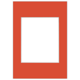 Passe partout 70x100 (50x60) CZERWONY - LIGHT RED - LUCA Q5702