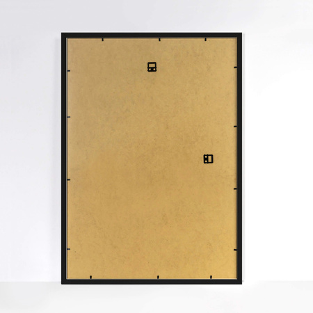 Ramka czarna HEN PASS 2 z passe-partout – rozmiar 50x70 cm (40x60 cm)