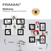 Multirama na 8 zdjęć MULTI  HEN 01 ramka na zdjęcia czarno-biała