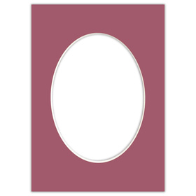 Passe partout 21x30 (15x21) owal róż wenecki - Luca Q5704