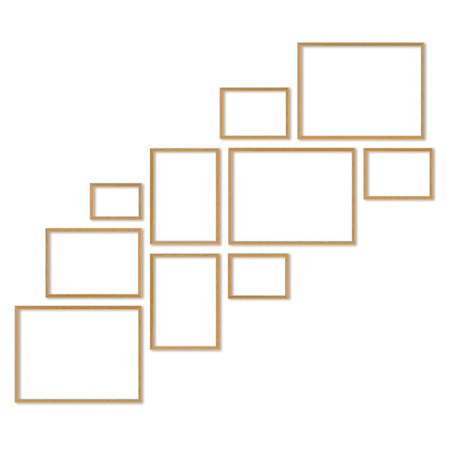 Zestaw naturanych ramek na 10 zdjęć PINIA 00 GF0033 R