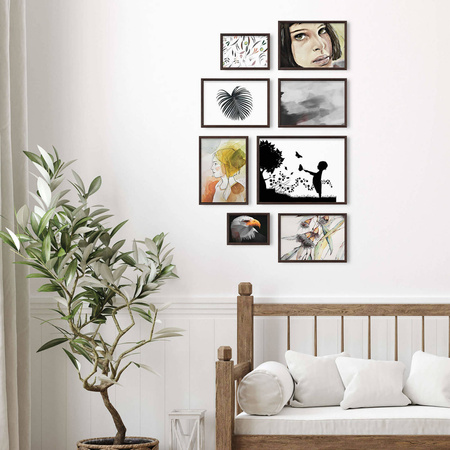 Zestaw brązowych ramek na 8 zdjęć PRESTO 44 GF0009