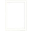 Passe partout 70x100 (60x90) LUCA Q5102 SNOW WHITE BIAŁY
