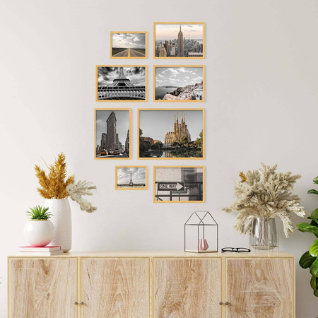 Zestaw naturanych ramek na 8 zdjęć PRESTO 0 GF0009