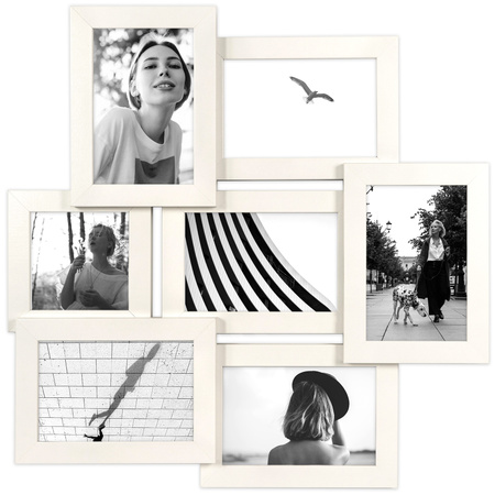 Multirama na 7 zdjęć MULTI HEN 1 ramka na zdjęcia - biała