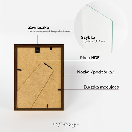Ramka drewniana PINIA 4 15x21 cm