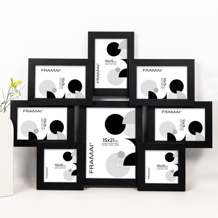 Multirama na 8 zdjęć MULTI HEN 2 ramka na zdjęcia czarna