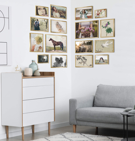 Zestaw złotych ramek na 16 zdjęć HIT 1 Z CORNER GF0009