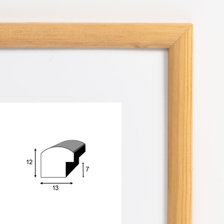 Zestaw naturalnych ramek na 6 zdjęć HIT 0 GF0002