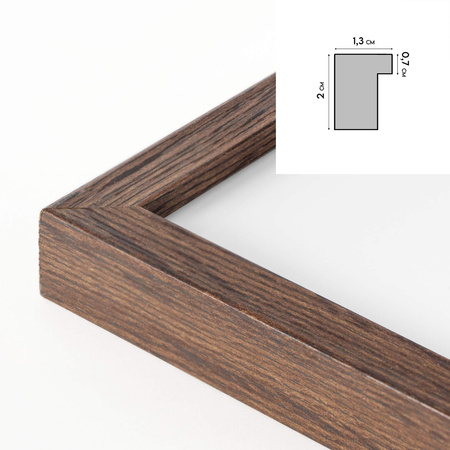 Ramka brązowa FDM 6 40x60 cm