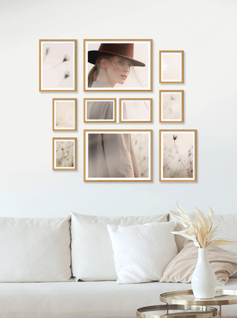 Zestaw naturanych ramek na 10 zdjęć PINIA 00 GF0011