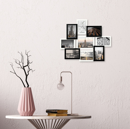 Multirama MULTI BLACK AND WHITE 91 ramka na 9 zdjęć