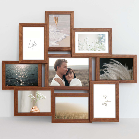 Multirama MULTI BROWN 91 ramka na 9 zdjęć