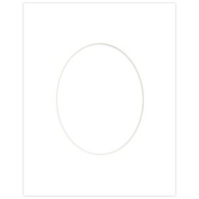 Passe partout 40x50 (24x30) BIAŁY OWAL SUPER WHITE LUCA Q5101