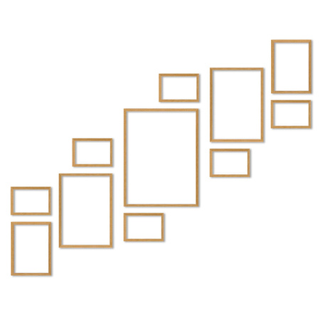 Zestaw naturanych ramek na 11 zdjęć PINIA 00 GF0030 R