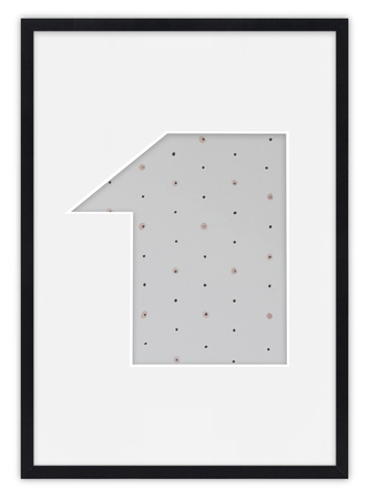 Ramka CYFERKA "1" Czarna. Ramka z passe partout o rozmiarze 21x30 cm