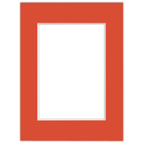 Passe partout 13x18 (9x13) CZERWONY - LIGHT RED - LUCA Q5702