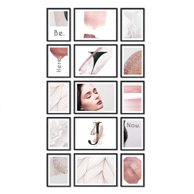 Zestaw czarnych ramek na 15 zdjęć PINIA 2 GF0029