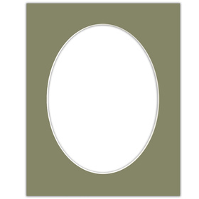 Passe partout 40x50 (30x40) OWAL ZIELONE EVERGREEN - LUCA Q5504