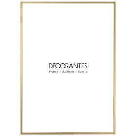 Ramka aluminiowa złota QAL 50x70 cm