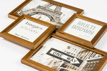 Multirama MULTI BROWN 43 ramka na 4 zdjęcia