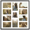 Foto Galeria 50x50 cm - ramka z passe partout na 11 zdjęć 10x15 cm i 10x10 cm kolor czarny