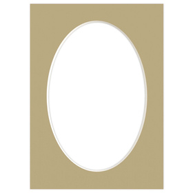 Passe partout 13x18 (10x15) OWAL BEŻOWE TABAC - LUCA Q5209