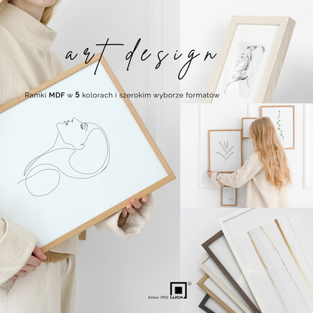 Pakiet ramek 3 szt. FDM 02 kolor dębowy 40x50 cm