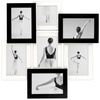 Multirama na 7 zdjęć MULTI HEN 1-2 ramka na zdjęcia - czarno-biała