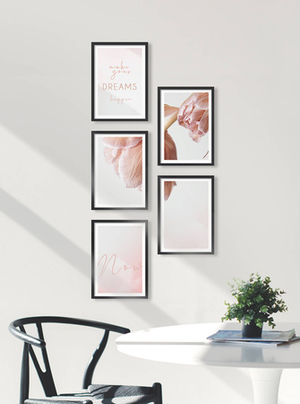 Zestaw czarnych ramek na 5 zdjęć PINIA 2 GF0014