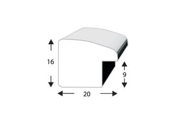 Ramka drewniana DRI G Z 50x60 cm