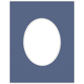 Passe partout  40x50 (24x30) OWAL NIEBIESKIE BLUE - LUCA Q5402