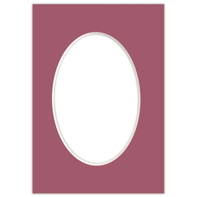 Passe partout 15x21 (10x15) owal róż wenecki - Luca Q5704