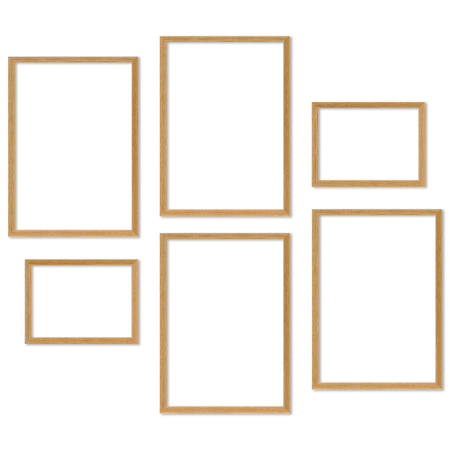 Zestaw naturalnych ramek na 6 zdjęć PINIA 00 GF0047