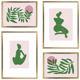 Zestaw złotych ramek na 4 zdjęć HIT 1 Z GF0003