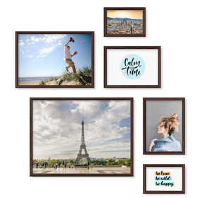 Zestaw brązowych ramek na 6 zdjęć PRESTO 44 GF0010