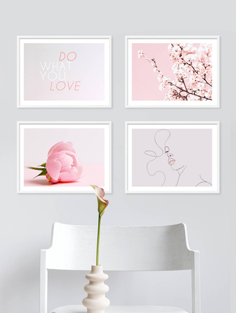 Zestaw białych ramek na 4 zdjęcia PINIA 1 GF0015