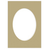 Passe partout 21x30 (15x21) OWAL BEŻOWE TABAC - LUCA Q5209
