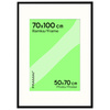 Ramka czarna HEN PASS 2 z passe-partout – rozmiar 70x100 cm (okienko 50x70 cm)