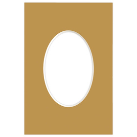Passe partout 10x15 (6x9) OWAL BRĄZOWE CARMEL - LUCA Q5601