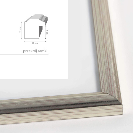 Ramka drewniana DRWA F S 10x10 cm