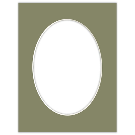 Passe partout 18x24 (13x18) OWAL ZIELONE EVERGREEN - LUCA Q5504
