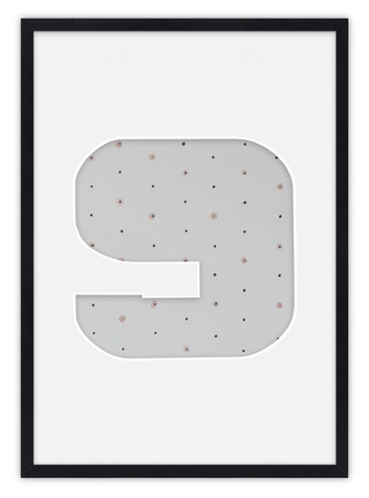 Ramka CYFERKA "9" Czarna. Ramka z passe partout o rozmiarze 21x30 cm
