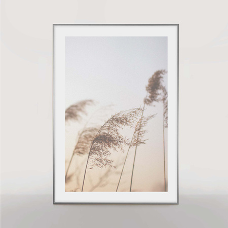 Ramka aluminiowa srebrna ROYALL 70x100 cm