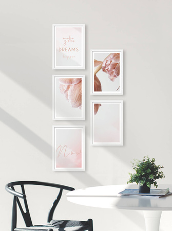 Zestaw białych ramek na 5 zdjęć PINIA 1 GF0014