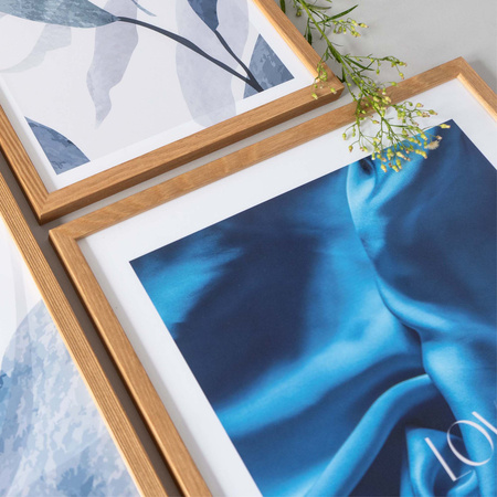 Zestaw plakatów Inaccessible Lagoon + zestaw ramek z litego drewna w kolorze dębowym