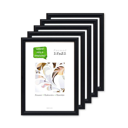 Pakiet ramek drewnianych 5 szt. HIT 02 15x21 cm
