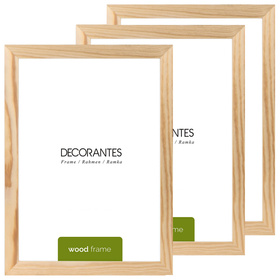 Pakiet ramek z drewna 3 szt. RAW 21x29,7 cm