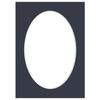 Passe partout 13x18 (10x15) OWAL GRANATOWE NAVY - LUCA Q5403